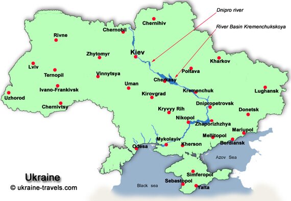 map of italy with cities in english. Ukranian Cities map