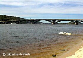 The Dnipro river in summer.